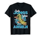 Coole Jungs gehen Angeln lustiges Fische Sportfischer Angler T-Shirt