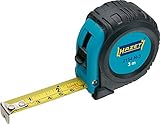 HAZET Maßband 2154N-3 | 3 Meter, reduziertes Abknickverhalten und widerstandsfähige Beschichtung, automatisches Einziehen durch Qualitätsfeder und doppelte Bandmaß Beschriftung