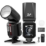 NEEWER 100Ws 2,4G TTL Flash Blitz Blitzgerät Hot Shoe kompatibel mit Nikon Kameras, Touchscreen 1/8000s HSS 2 Einstelllampen TTL/M Umschalter 3000mAh/500 Vollleistungsblitz, Studio Blitzlicht, Z3-N