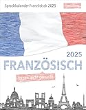 Sprachkalender - Französisch lernen leicht gemacht - Tagesabreißkalender 2025 - Harenberg-Verlag - 12,5 cm x 16 cm