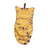 ABOOFAN Hitzebeständige Küchenhandschuhe – Cartoon-Motiv aus Baumwolle für und Backen, beheizte Topflappen