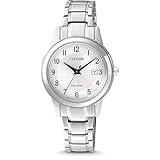 Citizen Damen Analog Quarz Uhr mit Edelstahl Armband FE1081-59B