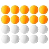 HDGSAFD 20 Stück Tischtennisbälle, Kunststoff-Tischtennisbälle, Tischtennis-Training, Trainingsbälle, Langlebige Tischtennisbälle