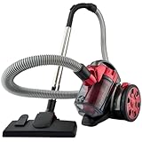 Clatronic® Staubsauger Beutellos | Testsieger Preis/Leistung bei Haus & Garten-Test | 700W | Bodenstaubsauger | Staubsauger inkl. Bürsten-/Fugendüse | BS 1308 rot