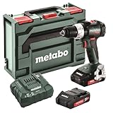 Metabo - 18 V bürstenloser Schlagbohrschrauber/Schraubendreher-Set, 2 x 2,0 Ah (602316520 18 LT BL 2.0), Schlagbohrmaschine/Schraubendreher