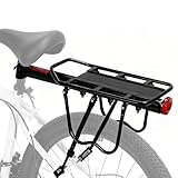 LBING Gepäckträger Mountainbike Fahrrad Gepäckträger Stabiler Aluminiumlegierung Einstellbare Fahrrad hinten Sattelstütze Rack mit 50kg Gewichtskapazitä