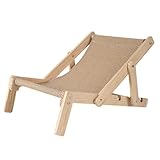 Quzente Katzen Sisal Lounge Sessel, Verstellbarer Katzen Sisal Loungesessel Aus Massivem Holz, Abnehmbar Mit Sisal Pad, Für Hauskatzen, Katzen Hängematte, Strandstuhl