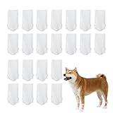 SGERUFZ 40PCS Einweg-Hundeschuhe, Einweg-Hundestiefel, Pfotenschutz, Verstellbare Einweg-Hundesocken, Waterproof Haustiersocken Fußabdeckung, Pet Shoe Covers/Paw Protection