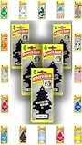 Wunderbaum Autoduft Lufterfrischer Duftbaum Düfte: 5 Stück + Bleistift light-tribe (Black Ice, 5 Stück)