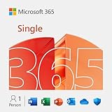 Microsoft 365 Single | 1 Jahr | 1 Person | Office Apps mit KI | 1 TB Cloudspeicher | Abo mit automatischer Verlängerung