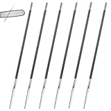 Kettensägenfeile, 6 Stück Kettensägefeilen, Kettensägenfeilenset, 5,2mm Kettensäge Rundfeile, Kettenschärfgerät für Rasenmäher, zum Schärfen von Sägeketten