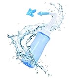 HappyPo Nasenspülflasche - Praktisches Design Nasal Dusche Flasche zur Nasenreinigung und Nasenspülung - Einfach zu Bedienen, Ãœberall für Sichere und Hygienische Anwendung - 23,5x8x6 cm, Blau