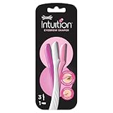 Wilkinson Sword Intuition Perfect Finish Eyebrow Shaper, Gesichtshaarentferner, Augenbrauenformer für die alltägliche Pflege, 3 Beauty-Tools
