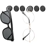 Mabor 6 Stück Brillenhalter Wand Sonnenbrillenhalter Organisator Wand Sonnenbrillenständer Organisator Brillenaufbewahrung Mehrere Brillenregal Halter Brillenhalterung Wandmontage für Hängende Gläser
