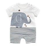 Baby-Jungen Spieler, Xifamniy Babykleidung aus Bio-Baumwolle Baby Strampler Jungen Mädchen als Polo-Shirt Kurze Hose oder Sommer-Strampler
