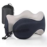 Radikor Nackenkissen Flugzeug, Reisekissen Memory Foam, U-förmiges Travel Neck Pillow Nackenhörnchen Erwachsene, Ergonomisch Flugzeug Kissen mit Aufbewahrungstasche für Flugzeug Auto Zuhause Büro Zug