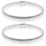 GALPADA 2 Stück Metallarmband Verstellbar Elastisch Ärmelhalter Herren Modisch Langlebig Rutschfest für Hemdärmel Bartender Stilvoll Vielseitig Komfortabel
