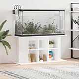 Xichuzi Aquariumständer Hochglanz-Weiß 120x40x60 cm Holzwerkstoff, Aquarium Unterschrank, Aquarium Schrank, Aquariumschrank, Aquarium Tisch, Aquarium Stands