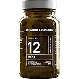 ORGANIC ELEMENTS – Maca Kapseln vegan & hochdosiert mit 1500 mg Tagesdosis – Pulver aus der gelben Maca-Wurzel – aphrodisierend & für mehr Leistung – 90 Kapseln
