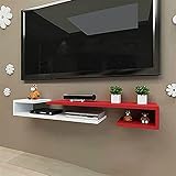 bingomiynhg An der Wand montierter Fernsehschrank, Set-Top-Box-Rack Schlafzimmer-Hintergrundwandregal Wohnzimmer-Fernsehschrank/F/70X20X13Cm/C/70 * 20 * 13Cm