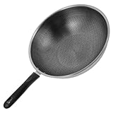 TOYANDONA Edelstahl Wabenpfanne Bratpfanne mit Bakelitgriff Antihaftbeschichtung Leicht und Korrosionsbeständig Für Eier Braten und Outdoor kochen Küchenkochgeschirr