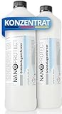Nanoprotect Grünbelagentferner Konzentrat | 2 x 1 kg für 400 m² | Algenentferner und Flächendesinfektion | Kein Hochdruckreiniger nötig | Ideal für Pflastersteine und Gehwege