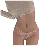 Radhose Herren Gepolstert Unterwäsche Nahtlose Tangas für Frauen Unterwäsche Dame Low Waist Tanga Lace Sexy Tangas Solid Color Unterwäsche Damen Sexy Schwarz (A, M)
