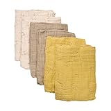 Pippi 6er Pack Unisex Baby Stoffwindel/Spucktuch/Mullwindel 65x65