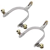 XZXCVN Horse aus Edelstahl, Westernsporen, Kompakt und Leicht, Mit Messing - Rad und Gürtelknopf - Strapazierfähig, Elegantes Design, Ideal für Reiterinnen und Reiter