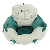 Hztyyier Entzückender Baby-Sit-Up-Stuhl, Sofa, Hübsche Cartoon-Lernliege Zum Sitzen für, Kristall-Samt-Material (Dinosaurier)