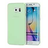 doupi UltraSlim Hülle kompatibel für Samsung Galaxy S6 Edge, Ultra Dünn Fein Matt Handyhülle Cover Bumper Schutz Schale Hard Case Taschenschutz Design Schutzhülle Hardcase, grün