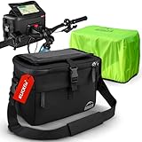 Borgen KLICKfix Lenkertasche Smartphone - Wasserabweisend und geräumig Fahrradlenkertasche 7 L - Fahrradtasche Lenker ebike - Fahrrad Tasche Handy