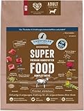 LAKEFIELDS MANUFAKTUR - SUPER Food - Premium Hundefutter trocken, Lamm 61%, getreidefreies Trockenfutter für kleine ausgewachsene Hunde, Alleinfutter mit Lammfleisch, Größe:3 x 1 Kg