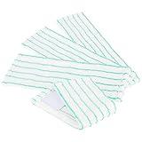 com-four® 4X Ersatz-Wischtuch für Bodenwischer - Mikrofaser Ersatz-Tuch für Wischmopp - Reinigungstücher für den Boden (4 Stück - türkis/weiß)