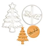 Satz von 2 Weihnachten Ausstechformen (Formen: Weihnachtsbaum und Weihnachtsmann und Rentier), 2 Teil