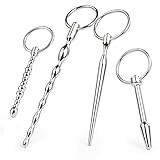 HIMOOX Dilator Harnröhre Edelstahl Dilatoren Männer Set Katheter Dilatatoren Penis Plug Sexspielzeug-sets für Männer Masturbation(4 Stück)