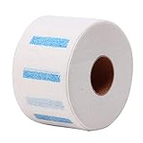 Clicitina 100 Stück Barber Hairdressing Neck Paper Strips Salon Einwegwerkzeuge & Heimwerker Bürostuhlmatte Für Teppichböden (White, One Size)