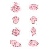 Set Mit 8 Ausstechformen Mit Thanksgiving Thema Kunststoffmaterial Thanksgiving Serie Ausstechformen Zum Backen Von Plätzchen