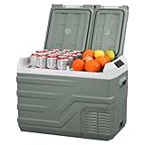 Alpicool 31 l tragbarer elektrischer Kühlschrank, Autokühlschrank 12 V / 24 V DC 100 ~ 240 Volt AC, Doppelkühlzone, Camping-Kühlschrank für LKW, Boot, Reisen, Picknick -20 ℃ ~ 20 ℃