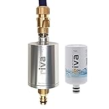 riva Multi Explorer Edelstahl mit GEKA-Anschlussset - Zertifizierter Wasserfilter für Reisemobil, Camping, Boot. Schützt vor Legionellen, Bakterien