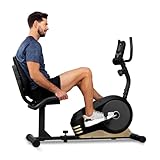 Hop-Sport Liegeergometer HS-040L, sicherer Liegeheimtrainer mit Handpulssensoren, komfortabler Heimtrainer - 8 Widerstandsstufen, bis zu 120 kg