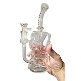 10' Glasbong Wasserpfeifen Bong Mini Shisha 5mm Dicke Mini Bong