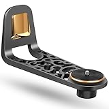 Qwall Beamer Halterung,Verstellbarer Projektor-Zubehör, Elevationswinkel ±10°，360°-Drehung,Standard-1/4-Zoll-Schraube für die meisten Kameras/Projektoren (Gray)