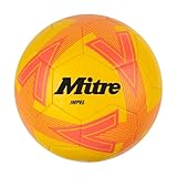 Mitre Impel L30P Fußball, hohe Strapazierfähigkeit, Formbeständigkeit, Gelb/Orange, 5