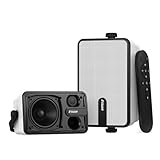 Inwa 250W Bluetooth Outdoor Lautsprecher, Wireless Soundsystem für den Innen- und Außen, IPX5 Wasserdicht (2 Stück, Modell: MZ632, Bluetooth-Name: Sync Speaker, RMS 25W)