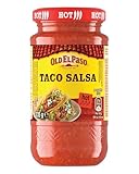 Old El Paso Tortilla Taco Salsa Hot – Fruchtige, scharfe Tomaten-Salsa – 1 x 235 g