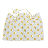Toyvian 1PC Baumwoll Stilltuch Stillen Abdeckung Outdoor Winddicht Pflege Decke Für ütter Still Cape Kronen Muster