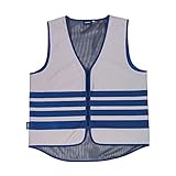 ABUS Warnweste Lumino Urban Vest - voll reflektierende Sicherheitsweste für bessere Sichtbarkeit bei Nacht - für Erwachsene - mit Reißverschluss - Größe XXXL