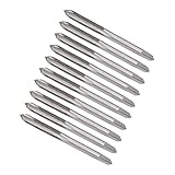 CoCud Handgewindebohrer, M4 x 0,7 Gewinde, metrisches Hochgeschwindigkeitsstahl-Schraubgewinde, Gewindebohrer unten – (Anwendungen: für Maschinengewinde-Reparatur), 5 Paar