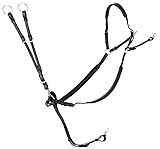 Covalliero Leder Vorderzeug schwarz weich anatomisch geformt, Größe:Full